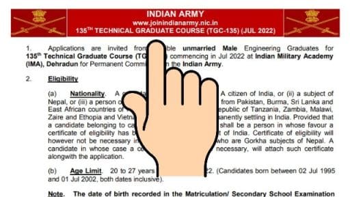 Army TGC 135 Online Form 2021
