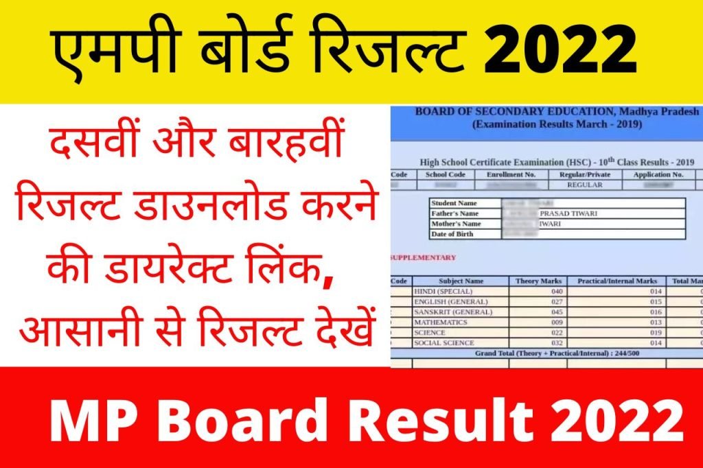 MP Board Result 2022