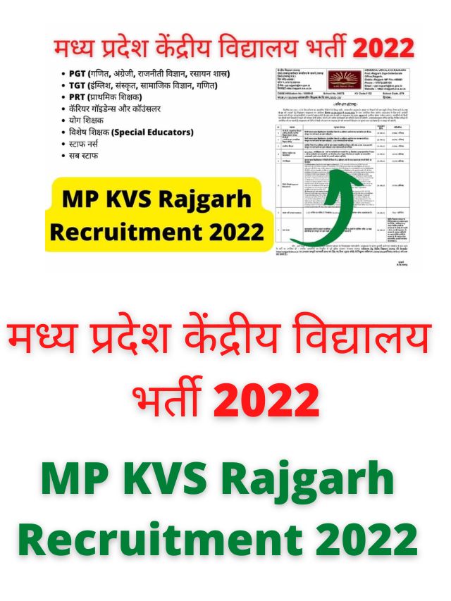MP KVS Rajgarh Recruitment 2022