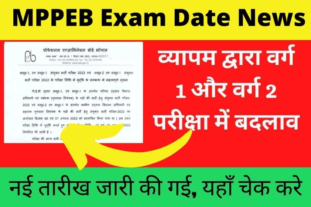MPPEB Exam Date News