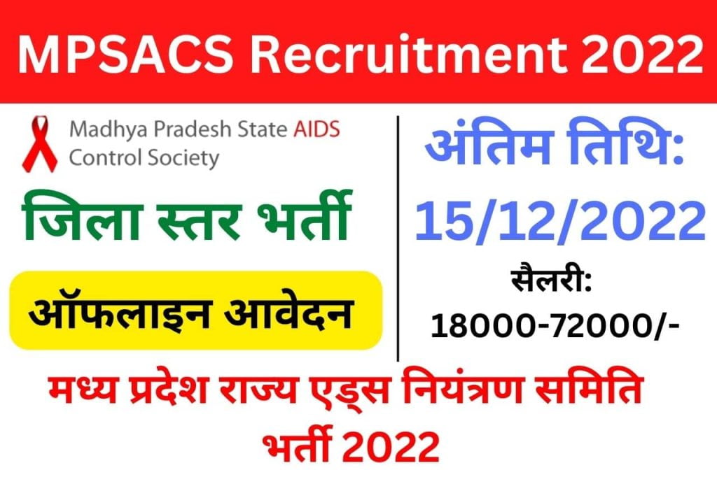MPSACS Recruitment 2022