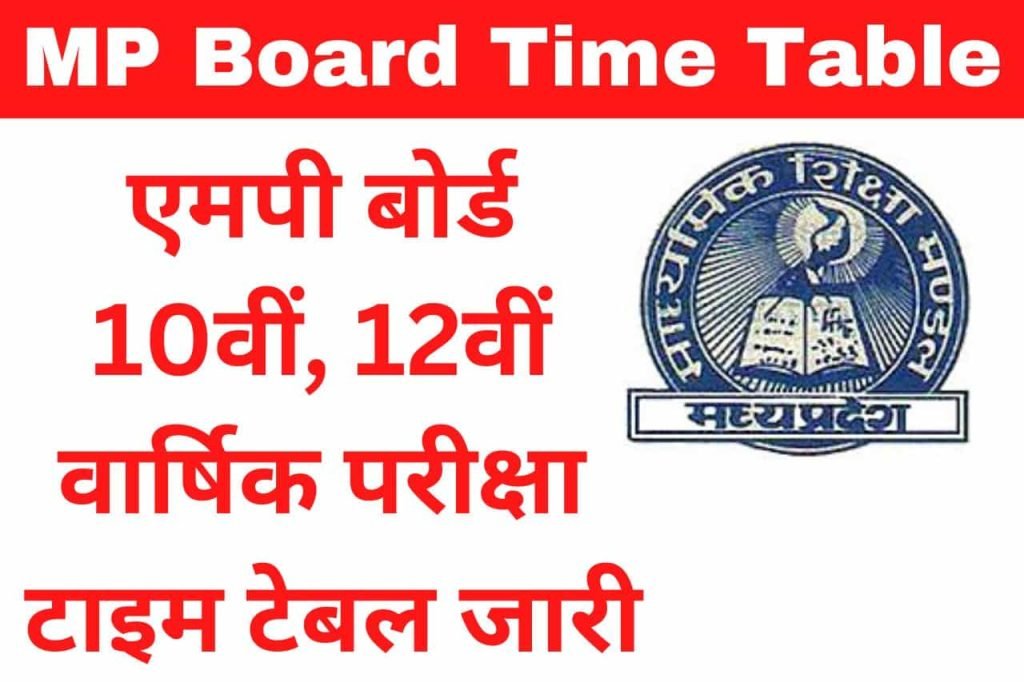 MP Board Time Table 2022