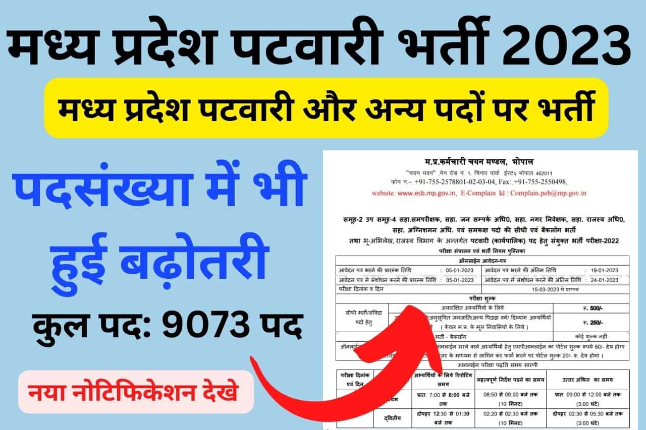 MP Patwari Recruitment 2023 
