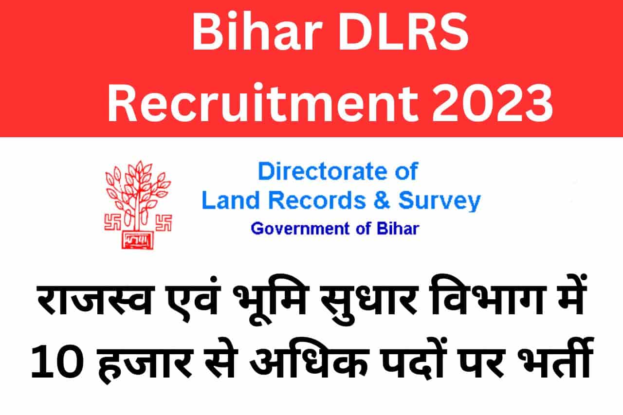Bihar DLRS Recruitment 2023