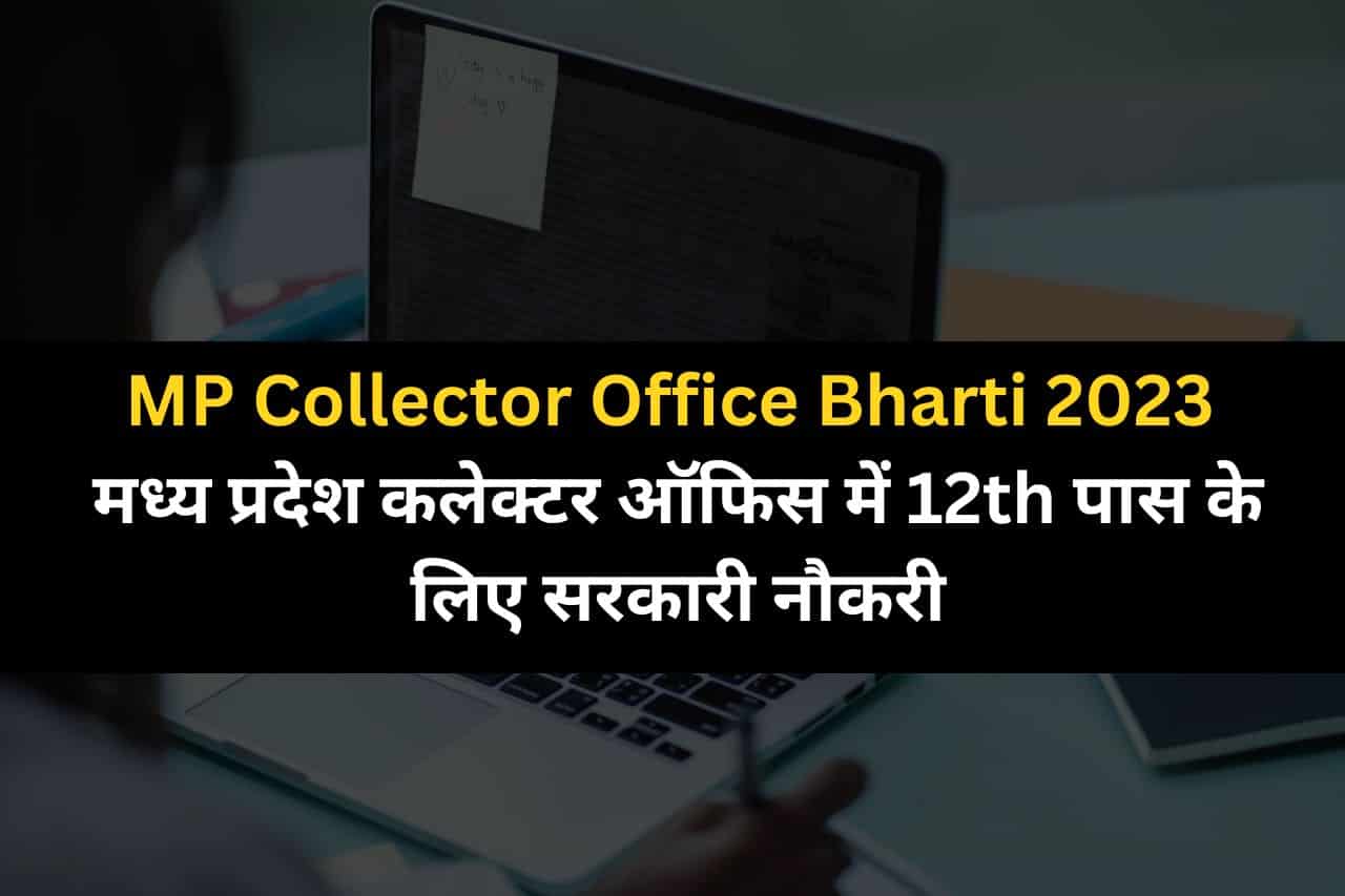 MP Collector Office Bharti 2023